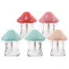 Mushroom Lip Gloss Tubes 8ml - 5 Pack Refillable Lipgloss Containers with Wand - Clear Empty Lip Balm Bottle for DIY Makeup Personal Cosmetic and Lip Oil Base