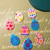 3 Set Earrings Resin Mold Jewelry Silicone Molds for Epoxy Resin Easter Day Egg Shapes for Women Earrings Keychain Jewelry Pendant Craft Supplies Mould Earring Hooks, DIY Making Decor Art Crafts