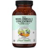 Maxi Health Omega 3 Supplement - Omega-3 Fish Oil Triple Concentrate w/ Vitamin D3 - Potent Source of EPA / DHA Fatty Acids - Heart, Brain, Joint Health - Kosher Wild Caught Marine Fish - 90 Softgels