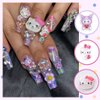 40 PCS Kawaii Nail Charms Kitty Nail Decorations for Nail Art Supplies 3D Flatback Resin Charms for Acrylic Nails Cartoon Kitty Jewels Cute DIY Nail Accessories