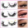 Cat Eye Lashes Fairy Eyelashes Wispy Fluffy False Eyelashes Fox Strip Fake Eyelashes 5 Styles Mixed Fluffy Mink Lashes with Long Tail Eye Lashes Pack 5 Pairs