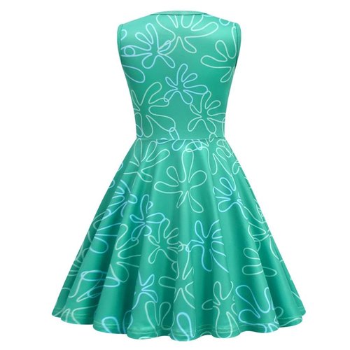 Dressy Daisy Toddler Girls Disgust Halloween Costume Birthday Party Dress Up Outfit Set with Scarf and Belt Size 3T to 4T, Green