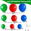 Red Blue Green Balloon Arch Garland Kit, 110 Pcs Green Red and Royal Blue PJ-Ma sks Latex Balloons Kit for Super Spider Hero Party Kids Birthday Baby Shower Graduation Boys Masks Party Decorations