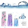 Shihanee 3 Pcs Ice Pack for Injuries, Reusable Hot Water Bag with Screw Top, Hot Cold for Sports Knee Head Leg Shoulder Back Injury, 6 Inch 9 Inch 10 Inch(Multicolor,Mermaid Style)