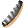 Onedor Buffalo Horn With Handmade 100% Natural Green Sandalwood Hair Combs - Anti-Static Sandalwood Scent Natural Hair Detangler Wooden Combs (Buffalo Horn Oval Fine Tooth)