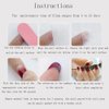24 Pcs Wine Red Cat Eye Press on Nails Short Almond - MINGCHUN Summer Fake Nails Press ons French Nail Tip Glitter Cherry Full Cover False Nails Glue on Nails Stick on Nails Acrylic Nail Art Kit