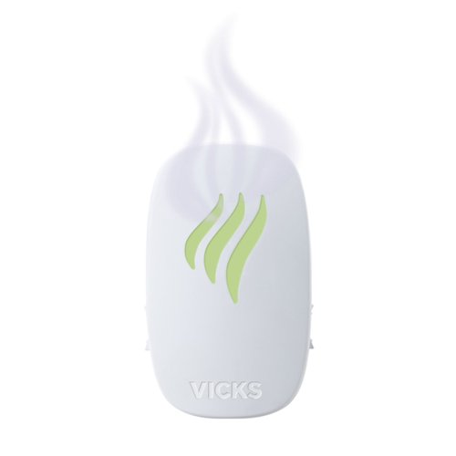 Vicks Advanced Soothing Vapors Waterless Vaporizer with Night Light and VapoPads to Help Relieve Discomfort from Colds and Flu , 1 Count (Pack of 1)