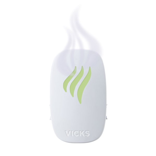 Vicks Advanced Soothing Vapors Waterless Vaporizer with Night Light and VapoPads to Help Relieve Discomfort from Colds and Flu , 1 Count (Pack of 1)