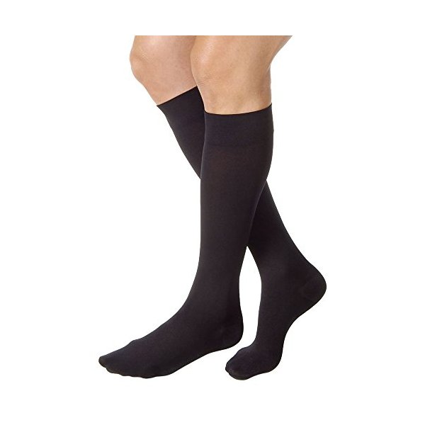 JOBST Relief Compression Stockings 30-40 mmHg Knee High Closed Toe Black Medium