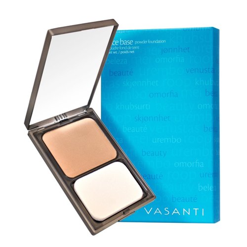 Face Base Oil-Free Powder Foundation with Mineral Pigments by VASANTI - Loose Finishing Powder - Paraben-Free, Never Tested on Animals - Get Glowing Skin Now! (V8 - Medium Deep - Warm)
