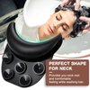 Noverlife Soft Silicone Shampoo Bowl Neck Rest, Non-Slip Shampoo Bowl Neck Pillow, Salon Sink Neck Cushion with Suction Cups, Salon Silicone Hair Washing Neck Pillow for Salon Hair Spa Washing Basin