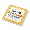 Brass Monkey Bin-go to A Dumb Meeting – Game Book with Perforated People-Watching Bingo Cards for Office Meetings and Cubicle Life
