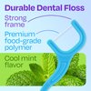 Trueocity Dental Flossers Brush Picks 4 Pack w/Travel Case (200 Total Count), Dental Floss Glides Easy, Flosser Helps Prevent Tooth Decay & Gum Disease, Easy Grip, Flossers for Adults, Mint Flavored
