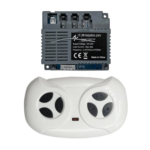 2.4G Bluetooth Remote Control and JR1932RX-24V Receiver Control Box Mother Board for Kids Ride On Car Powered Wheels Replacement Parts