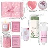 SPA Gifts for Women, Mom, Wife, Girlfriend, Sister, Best Friends - Birthday Gifts for Her - Self Care Gift Ideas Including Shower Filter, Bath Bombs, Bath Salts, Candles, Soap and Thank You Cards