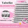 Wispy Lash Clusters DIY Natural Cluster Eyelash Extensions C Curl Individual Lashes 10-12mm Short Eyelash Clusters Manga Cluster Lashes 120pcs Lashes Clusters