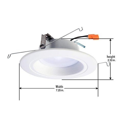 HALO Home RL56 Bluetooth Smart Integrated LED Recessed Ceiling Light, Tunable CCT (2700K-5000K), White, 5 in. and 6 in.