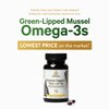 TURNER Omega-3 New Zealand Green Lipped Mussel Oil, 53x Higher Potency with UAF1000+ Super Antioxidant for Superior Joint Comfort & Mobility, No Fishy Aftertaste, 1 Bottle, 60 Softgels