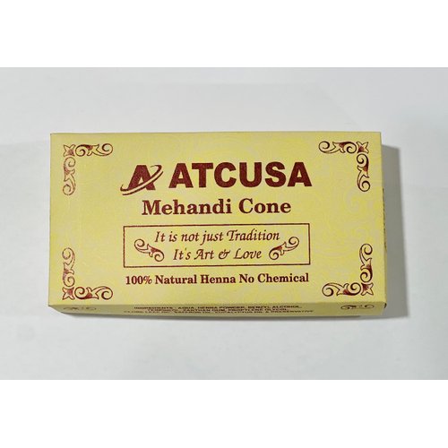 100% Natural Ready to Use Henna Paste Hair Color | Hair Dye Cones | Infused with kesar Oil | 25 gm each | Dark Reddish-Brown Color | Made from Organica henna powder Sourced from Rajasthan India | (25 Grams each cone, 4)