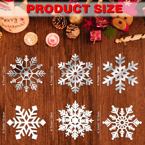 Zayvor 42CT Christmas Snowflake Hanging Swirl Decorations,Christmas Hanging Ceiling Streamers Snowflake Hanging Swirls and Strings Decoration, Winter Party Wonderland Xmas Holiday Decor Supplies