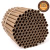 Rivajam 125 Mason Bee House Cardboard Nest Tubes Refill Pack | Solitary Bee Hive & Mason Bee Supplies | Mason Bee Starter Kit & Bee Habitat Garden Gift | Bee Hotels Tubes & Bee Nest Box Inserts Liners