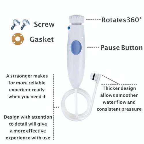 Oral Hygiene Accessories Standard Water Hose Plastic Handle for Waterpik Oral Irrigator for Waterpik Wp-100 Wp-450 Wp-250 Wp-300 Wp-660 Wp-900