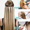 Yotty Hair Extensions Tape in Seamless Skin Weft Remy Human Hair (20Inch 20Pcs 50Gram, Purple)
