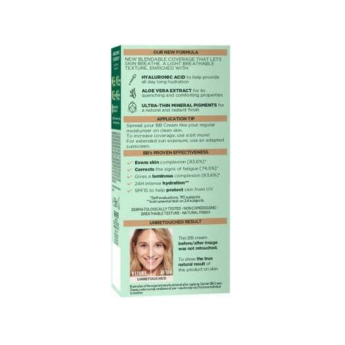 Garnier Skin Naturals Classic Hyaluronic Aloe All-in-1 BB Light Cream, 50ml