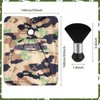 FEBSNOW Barber Cape Waterproof Professional Hair Cutting Cape Neck Duster Brush for Haircut Army Green Salon Beard Hairdressing Kits 46.8 × 56 Inches