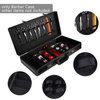 Professional Barber Case, Stylist Tool Box Organizer & Traveling Case, Portable Barbers Organizer Suitcase with Secure NumLock for Clippers and Supplies