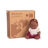 Miniland Doll Gift Box Baby Doll African Girl 8'' + Dune Outfit - Made in Spain, Gift, Quality, Inclusion, Diversity