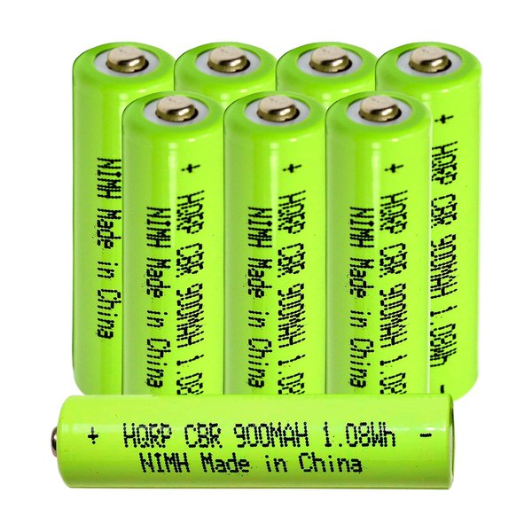 HQRP 8-Pack Ni-Mh Rechargable Batteries 1.2V 600mAh Compatible with Favorest Walkie Talkies Kids FA-1