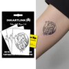 INKARTLINK Semi Permanent Tattoos, 3 Sheets of Small Temporary Tattoos, Adult Art Designs, Party Favors, Waterproof, Realistic, No Adhesive, No Reflective, Lasts 1-2 Weeks (Lucky Cat)