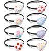 8 Pcs Eye Patches for Kids Adjustable Single Eye Patch Reusable Cute Girls Boys Eye Patch with Elastic Strap for Lazy Eye Either Eye Left or Right Eyepatch, Various Patterns (Fresh Style)
