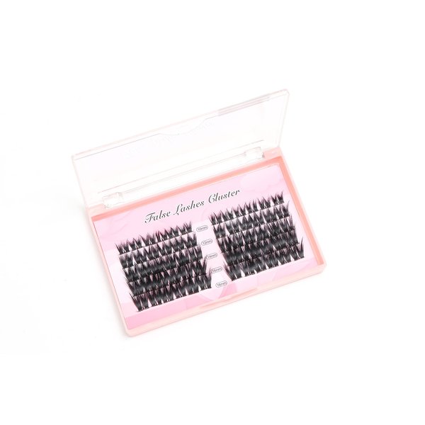 Vayator Black Multiple Mixed Sizes To Choose From Cluster Lashes Eyelash Extension D Curl Long Individual Lashes Mixed Tray Faux Lash Clusters Extensions (GYH11-10-12-14-16mm Mixed)