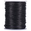 Tenn Well Nylon Satin Cord, 295 Feet 2mm Black Nylon String for Jewelry Making, Silky Rattail Cord for Bracelets, Necklaces, Macrame Keychains, Lanyards, Beading