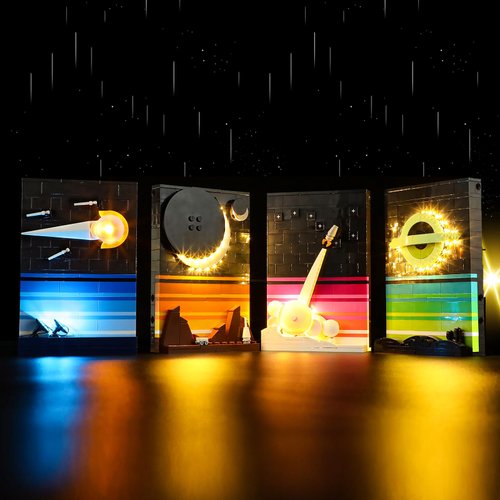 Mililier LED Light Kit for Lego 21340 Tales of The Space Age Set, Compatible with Lego 21340 Building Blocks Model(Not Include Blocks Set)