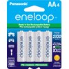 Eneloop Panasonic BK-3MCCA4BA AA 2100 Cycle Ni-MH Pre-Charged Rechargeable Batteries, 4-Battery Pack