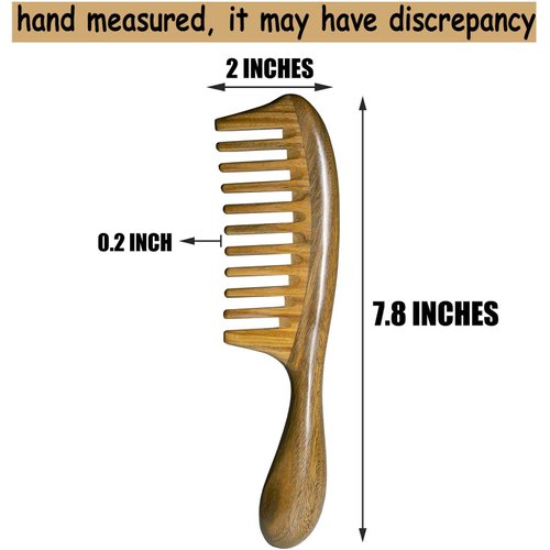 The Moreinday Wooden Comb Wood Comb Wide Tooth Comb for Women Hair Comb for Women Sandalwood Comb for Men