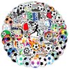100 PCS Cute Soccer Stickers, Water Bottle Stickers for Kids Teens, Waterproof Vinyl Laptop Kids Stickers for Laptop, Bumper, Skateboard, Guitar