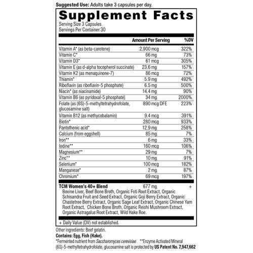 Ancient Nutrition Multivitamin for Women 40+, Multi Vitamin & Immune Support with Vitamin D, C, Magnesium, Stress, Sleep Support, Bone Health, 90 Ct