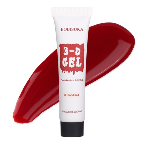 SFX Makeup 3-D Gel,Professional Special Effects Makeup Gelatin for Realistic Wounds, Scars, Fake Skin and Prosthetics for Halloween, Stage, Screen, Theater, and Cosplay (Blood Red)