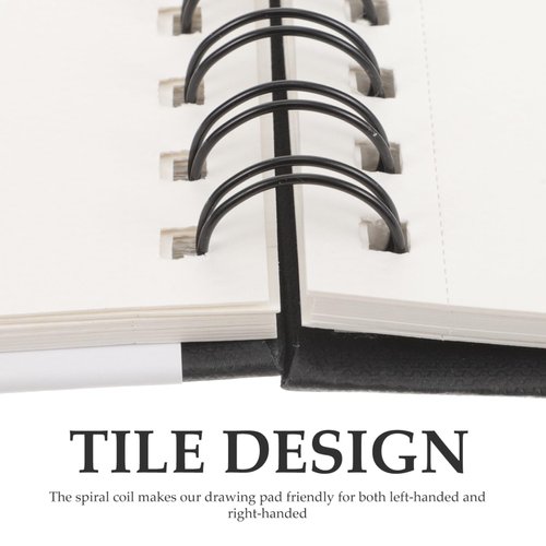 EXCEART Drawing Book Watercolor Painting Sketchbook Blank Sketch Book Art Drawing Notebook Spiral Sketch Book Painting Sketch Book Drawing Sketchbook Student Painting Supplies Marker Paper