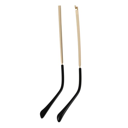Eyeglass Arm Replacement - Metal Glasses Replacement Arms with Temple Anti-Slip Silicone Tips, Replacement Temple Arms for Universal Eyeglasses & Sunglasses Golden