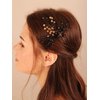 Kercisbeauty Black Crystal Hair Pins for Wedding Brides Bridesmaid Women and Girls Handmade Hair Jewelry (Black)