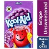 Kool-Aid Soft Drink Mix Grape Unsweetened, Caffeine Free - 0.14 Oz, Pack of 15