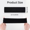 JIEYAO 10Pcs Black Headbands for Women,Soft Stretchable Hairbands Non-Slip Fabric Head Wrap Holder Elastic Yoga Sport Bandana