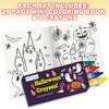 ArtCreativity Bulk 24 Pack Halloween Mini Coloring Book Kit, Each Set Includes 1 Small Coloring Booklet & 4 Crayons, Great Halloween Party Favors, Halloween Gifts for Kids & Non-Candy Halloween Treats