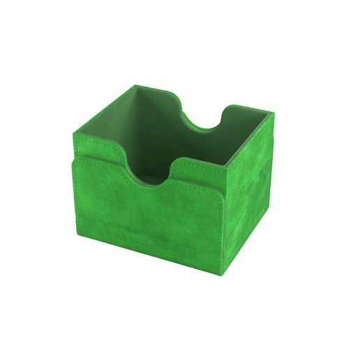 Sidekick 100+ XL Convertible Deck Box | Sideloading Card Storage with Removable Cover Clips Holds 100 Double-Sleeved Cards in Extra Thick Inner Sleeves Green Color Made by Gamegenic (GGS20094ML)