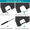 6PCS Sun Visor Repair Kit for Jeep Wrangler JK JKU 2007-2017, Rubber Black Repair Tube for Jeep Wrangler Visors, Driver & Passenger Side Sunvisor